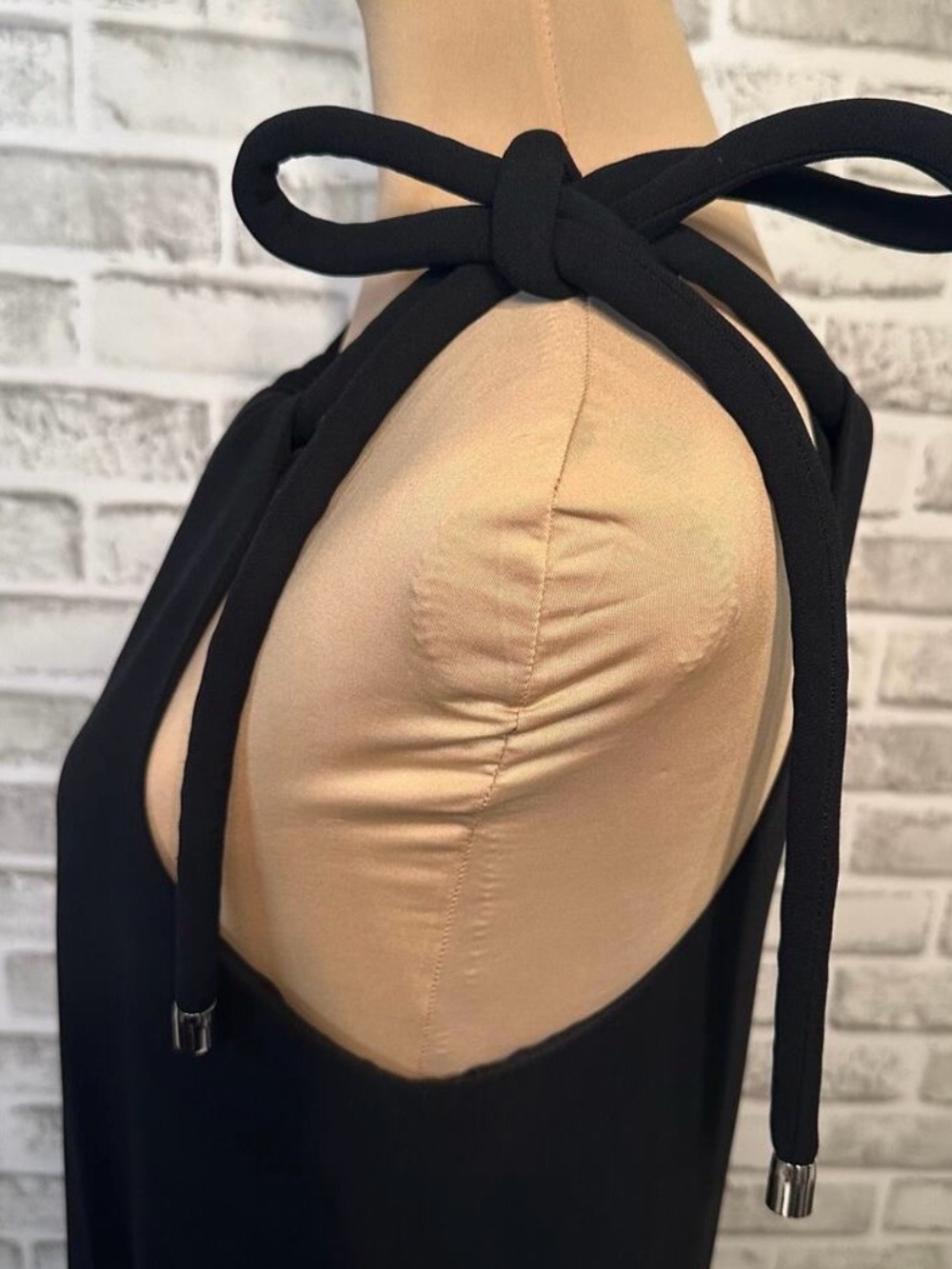 The Row Black Halter Tie-Shoulder Mini Dress - Picture 5 of 9